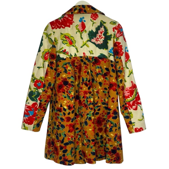 Anthropologie Elevenses Leopardlily Printed coat jacket 4 - Picture 7 of 9